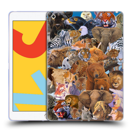 Graeme Stevenson Wildlife Animals Soft Gel Case for Apple iPad 10.2 2019/2020/2021