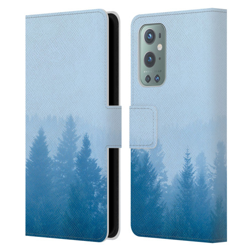 Patrik Lovrin Magical Foggy Landscape Fog Over Forest Leather Book Wallet Case Cover For OnePlus 9