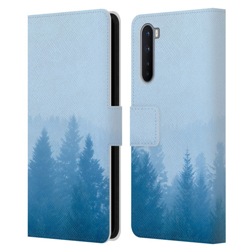 Patrik Lovrin Magical Foggy Landscape Fog Over Forest Leather Book Wallet Case Cover For OnePlus Nord 5G