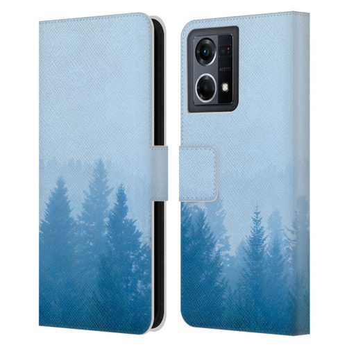 Patrik Lovrin Magical Foggy Landscape Fog Over Forest Leather Book Wallet Case Cover For OPPO Reno8 4G