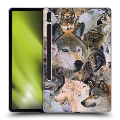 Graeme Stevenson Wildlife Wolves 1 Soft Gel Case for Samsung Galaxy Tab S8 Plus