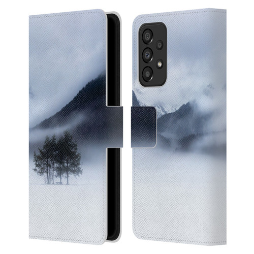 Patrik Lovrin Magical Foggy Landscape Fog, Mountains And A Tree Leather Book Wallet Case Cover For Samsung Galaxy A33 5G (2022)