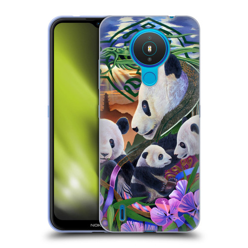Graeme Stevenson Wildlife Pandas Soft Gel Case for Nokia 1.4