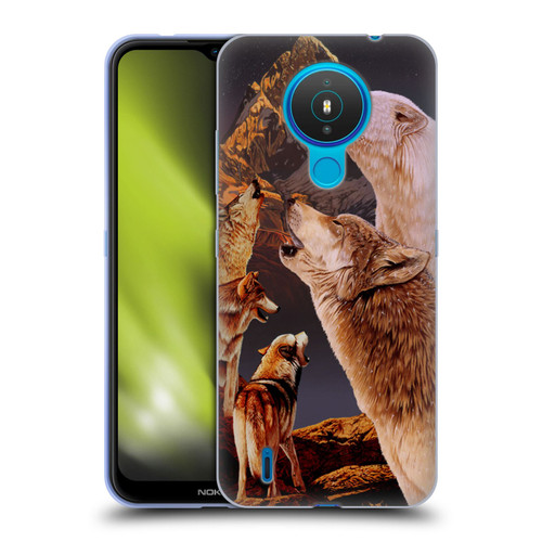 Graeme Stevenson Wildlife Wolves 2 Soft Gel Case for Nokia 1.4