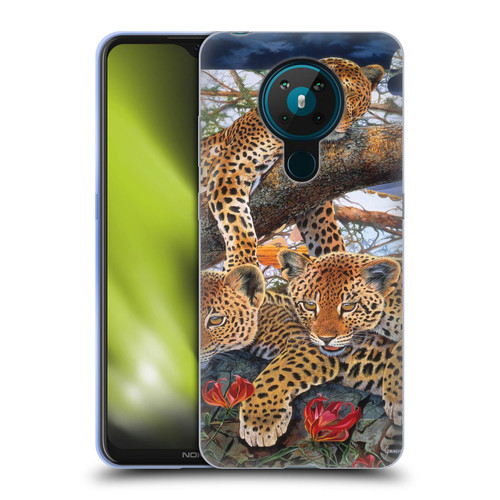 Graeme Stevenson Wildlife Leopard Soft Gel Case for Nokia 5.3