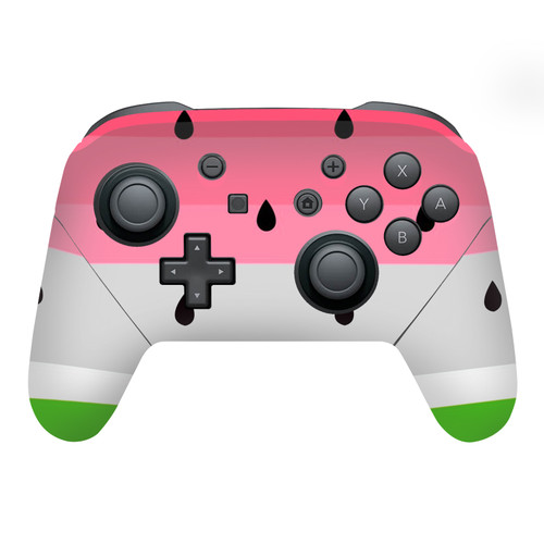 Haroulita Art Mix Watermelon Vinyl Sticker Skin Decal Cover for Nintendo Switch Pro Controller