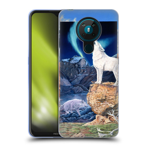 Graeme Stevenson Wildlife Wolves 3 Soft Gel Case for Nokia 5.3