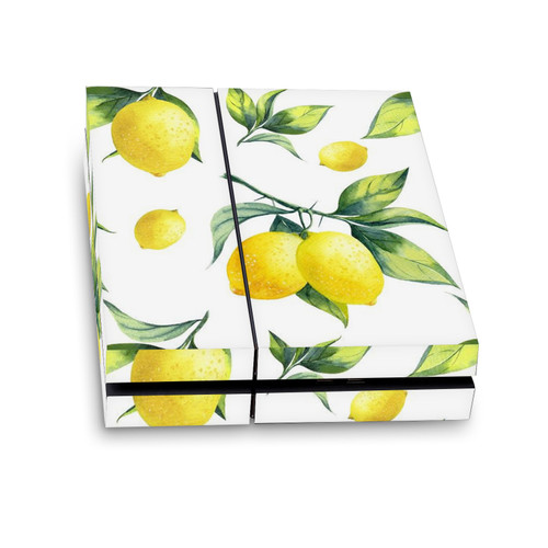 Haroulita Art Mix White Lemons Vinyl Sticker Skin Decal Cover for Sony PS4 Console
