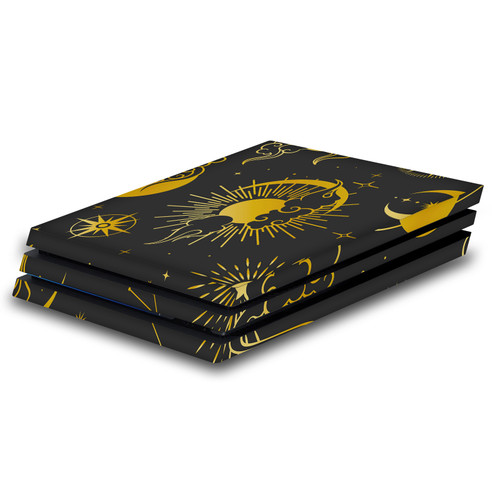 Haroulita Art Mix Sun Moon And Stars Vinyl Sticker Skin Decal Cover for Sony PS4 Pro Console
