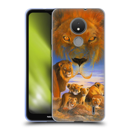 Graeme Stevenson Wildlife Lions Soft Gel Case for Nokia C21