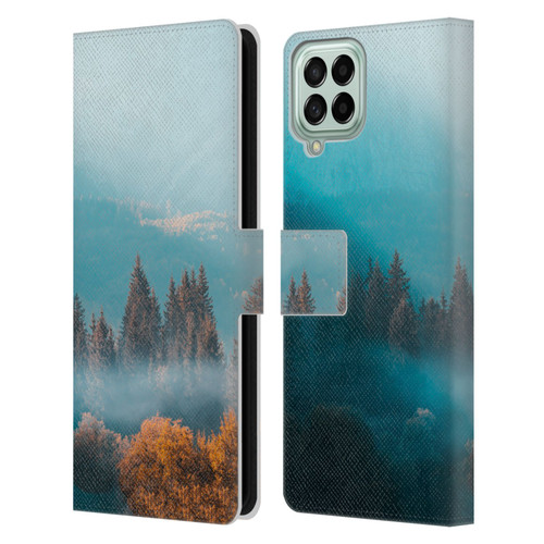 Patrik Lovrin Magical Foggy Landscape Autumn Forest Leather Book Wallet Case Cover For Samsung Galaxy M33 (2022)