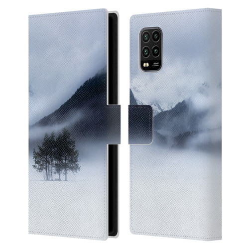 Patrik Lovrin Magical Foggy Landscape Fog, Mountains And A Tree Leather Book Wallet Case Cover For Xiaomi Mi 10 Lite 5G