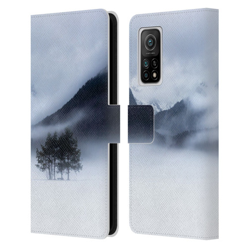 Patrik Lovrin Magical Foggy Landscape Fog, Mountains And A Tree Leather Book Wallet Case Cover For Xiaomi Mi 10T 5G
