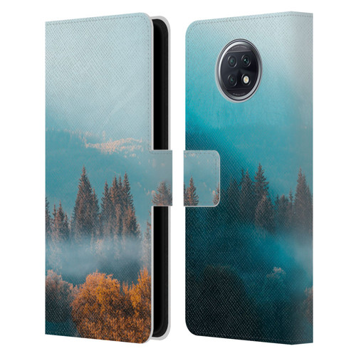 Patrik Lovrin Magical Foggy Landscape Autumn Forest Leather Book Wallet Case Cover For Xiaomi Redmi Note 9T 5G