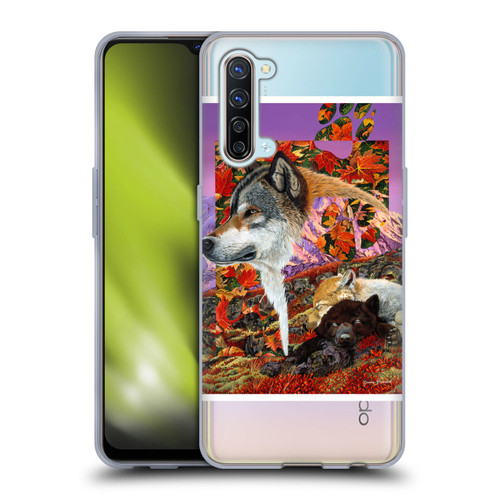 Graeme Stevenson Wildlife Wolves 4 Soft Gel Case for OPPO Find X2 Lite 5G