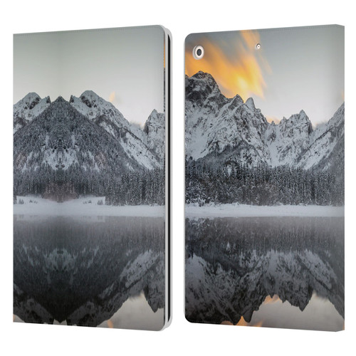 Patrik Lovrin Magical Lakes Sunset Clouds Over Mountains Leather Book Wallet Case Cover For Apple iPad 10.2 2019/2020/2021