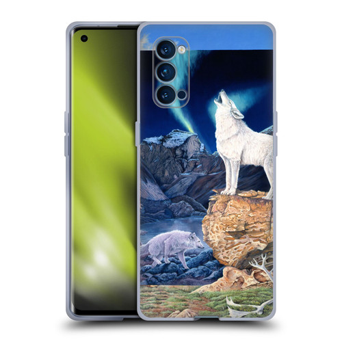 Graeme Stevenson Wildlife Wolves 3 Soft Gel Case for OPPO Reno 4 Pro 5G