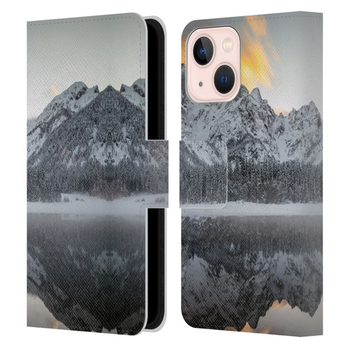 Patrik Lovrin Magical Lakes Sunset Clouds Over Mountains Leather Book Wallet Case Cover For Apple iPhone 13 Mini