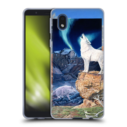 Graeme Stevenson Wildlife Wolves 3 Soft Gel Case for Samsung Galaxy A01 Core (2020)