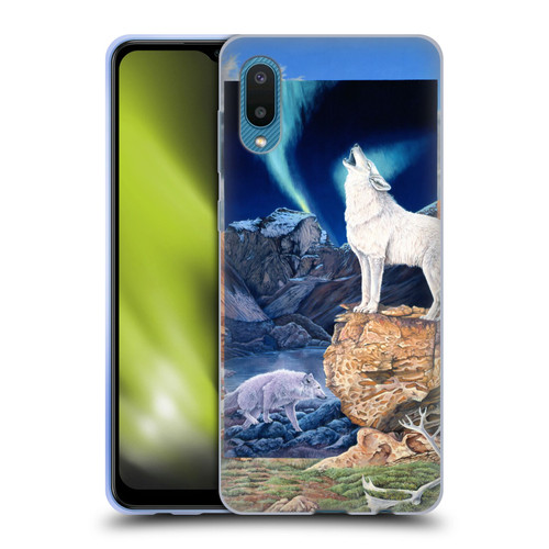 Graeme Stevenson Wildlife Wolves 3 Soft Gel Case for Samsung Galaxy A02/M02 (2021)