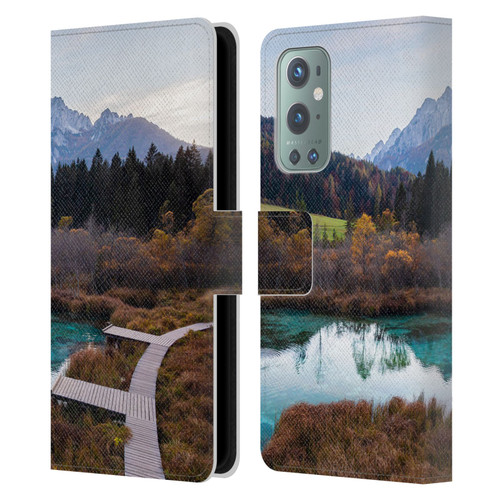 Patrik Lovrin Magical Lakes Zelenci, Slovenia In Autumn Leather Book Wallet Case Cover For OnePlus 9