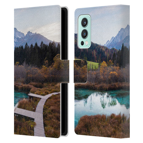 Patrik Lovrin Magical Lakes Zelenci, Slovenia In Autumn Leather Book Wallet Case Cover For OnePlus Nord 2 5G