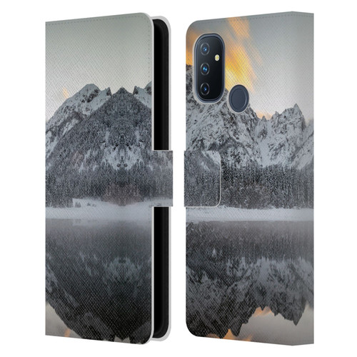 Patrik Lovrin Magical Lakes Sunset Clouds Over Mountains Leather Book Wallet Case Cover For OnePlus Nord N100