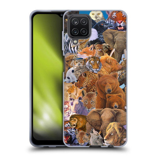 Graeme Stevenson Wildlife Animals Soft Gel Case for Samsung Galaxy A12 (2020)
