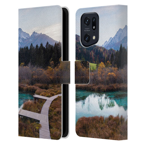 Patrik Lovrin Magical Lakes Zelenci, Slovenia In Autumn Leather Book Wallet Case Cover For OPPO Find X5 Pro