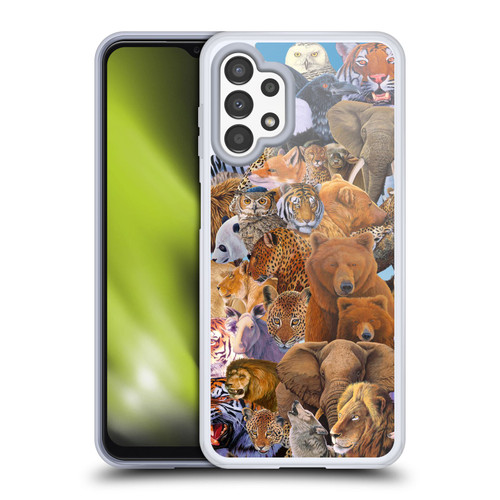 Graeme Stevenson Wildlife Animals Soft Gel Case for Samsung Galaxy A13 (2022)