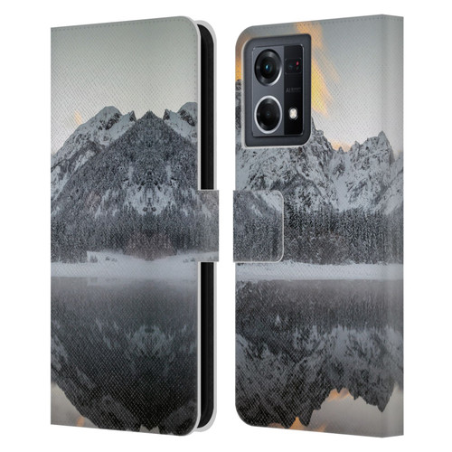 Patrik Lovrin Magical Lakes Sunset Clouds Over Mountains Leather Book Wallet Case Cover For OPPO Reno8 4G