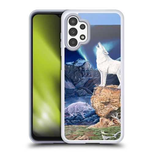 Graeme Stevenson Wildlife Wolves 3 Soft Gel Case for Samsung Galaxy A13 (2022)