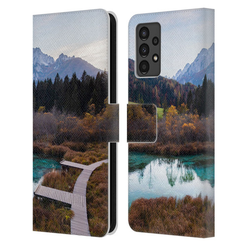 Patrik Lovrin Magical Lakes Zelenci, Slovenia In Autumn Leather Book Wallet Case Cover For Samsung Galaxy A13 (2022)