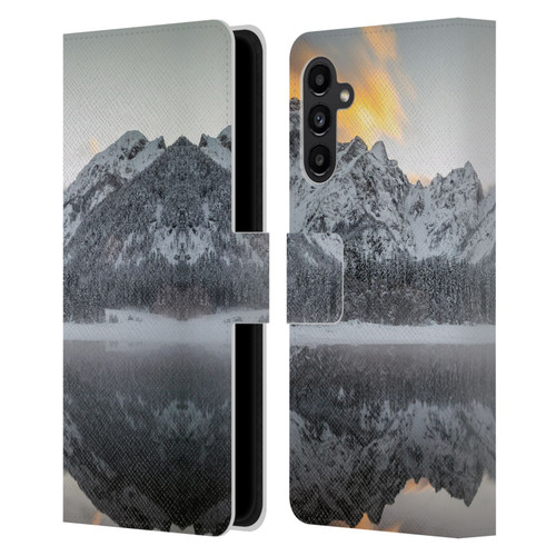 Patrik Lovrin Magical Lakes Sunset Clouds Over Mountains Leather Book Wallet Case Cover For Samsung Galaxy A13 5G (2021)