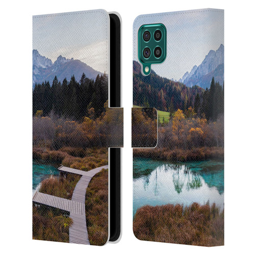 Patrik Lovrin Magical Lakes Zelenci, Slovenia In Autumn Leather Book Wallet Case Cover For Samsung Galaxy F62 (2021)