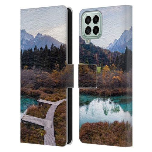Patrik Lovrin Magical Lakes Zelenci, Slovenia In Autumn Leather Book Wallet Case Cover For Samsung Galaxy M53 (2022)