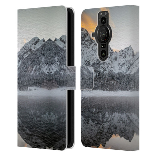 Patrik Lovrin Magical Lakes Sunset Clouds Over Mountains Leather Book Wallet Case Cover For Sony Xperia Pro-I