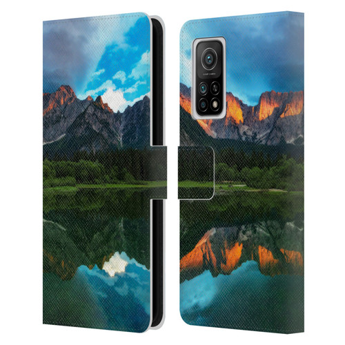 Patrik Lovrin Magical Lakes Burning Sunset Over Mountains Leather Book Wallet Case Cover For Xiaomi Mi 10T 5G