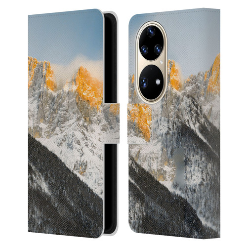 Patrik Lovrin Magical Sunsets Last Light On Slovenian Alps Leather Book Wallet Case Cover For Huawei P50 Pro