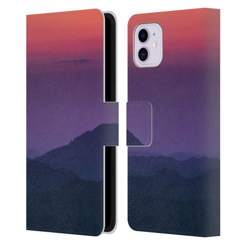 Patrik Lovrin Magical Sunsets Layers Leather Book Wallet Case Cover For Apple iPhone 11