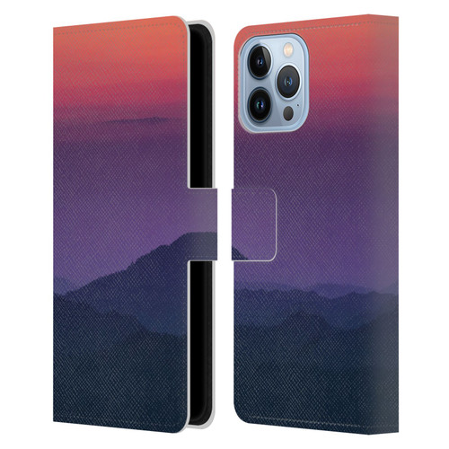 Patrik Lovrin Magical Sunsets Layers Leather Book Wallet Case Cover For Apple iPhone 13 Pro Max