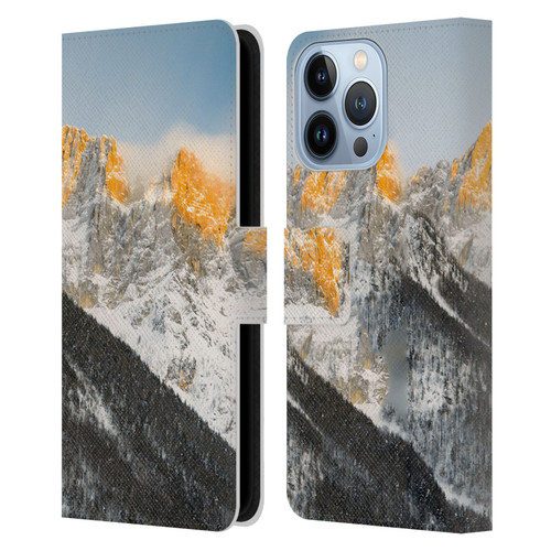 Patrik Lovrin Magical Sunsets Last Light On Slovenian Alps Leather Book Wallet Case Cover For Apple iPhone 13 Pro
