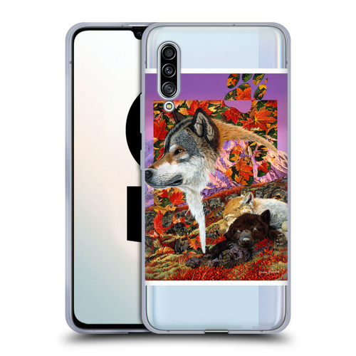 Graeme Stevenson Wildlife Wolves 4 Soft Gel Case for Samsung Galaxy A90 5G (2019)