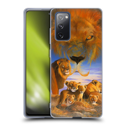 Graeme Stevenson Wildlife Lions Soft Gel Case for Samsung Galaxy S20 FE / 5G