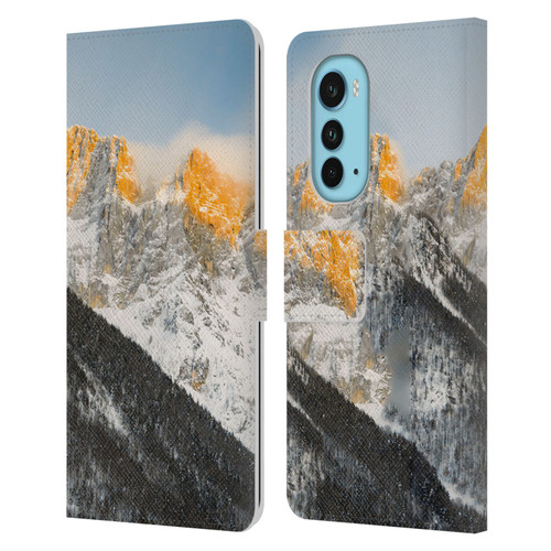 Patrik Lovrin Magical Sunsets Last Light On Slovenian Alps Leather Book Wallet Case Cover For Motorola Edge (2022)