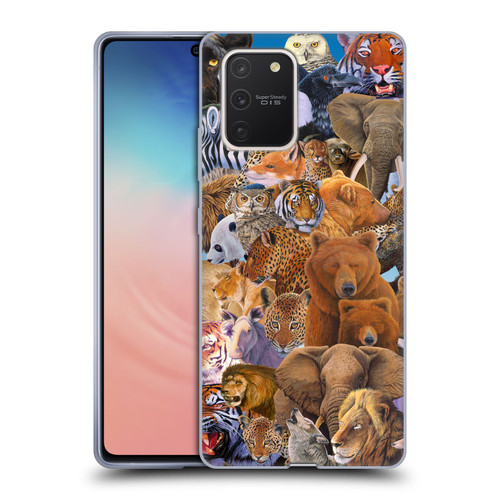 Graeme Stevenson Wildlife Animals Soft Gel Case for Samsung Galaxy S10 Lite