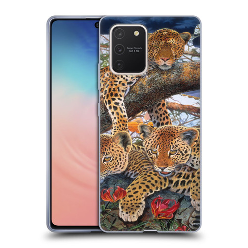 Graeme Stevenson Wildlife Leopard Soft Gel Case for Samsung Galaxy S10 Lite