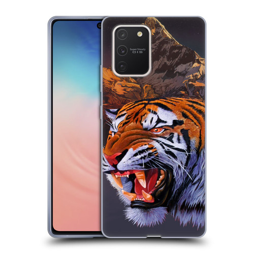 Graeme Stevenson Wildlife Tiger Soft Gel Case for Samsung Galaxy S10 Lite