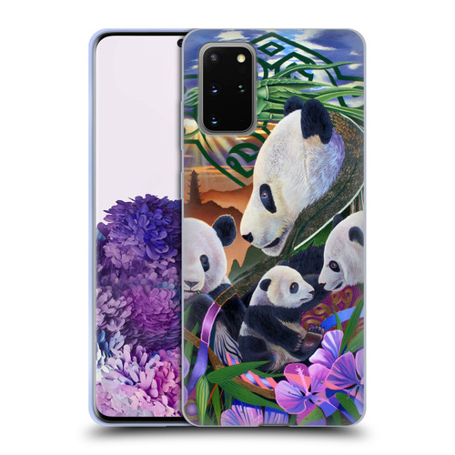 Graeme Stevenson Wildlife Pandas Soft Gel Case for Samsung Galaxy S20+ / S20+ 5G