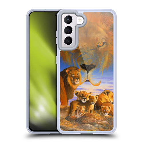 Graeme Stevenson Wildlife Lions Soft Gel Case for Samsung Galaxy S21 5G